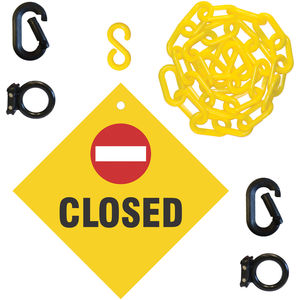 Plastic Chain Barricade Systems Plastic Chain Barricade Systems