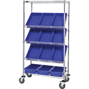 Mobile Wire Shelving Unit