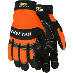 Large Work Gloves - Fastenal Gray Textured Nylon/Spandex Breathable