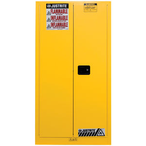 55 Gallon Yellow 896200 Sure-Grip® EX 2-Door Manual Vertical Drum
