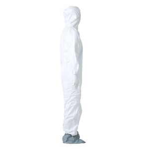 Large 5.7 mil White Tyvek® Zipper Serged Seam Elastic Ankles