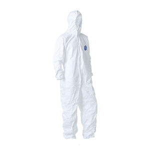 X-Large 5.9 mil White Tyvek® Zipper Serged Seam Elastic