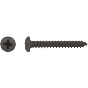 Steel Sheet Metal Screw Pack of 100 Black Oxide Finish 1/2 Length Type AB #10-16 Thread Size Pan Head Phillips Drive 