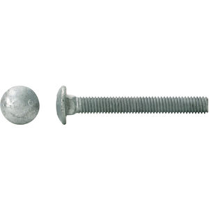 Package of 100 1/2-13 x 2-1/2 Carriage Bolt Hot Dipped Galvanized A307 Set #RD-3180FST Warranity by Pr-Mch pcs 