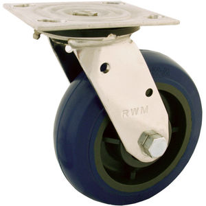 9-1//2 Mount Height Swivel 2 Wheel Width 800 lbs Capacity RWM Casters S45 Series Plate Caster Stainless Steel Plate 4-1//2 Plate Length 4 Plate Width Polyolefin Wheel 8 Wheel Dia Roller Bearing
