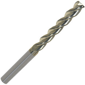 Fullerton Tool 39127 1/2 Diameter x 1/2 Shank x 1 LOC x 3 OAL 1 Flute Uncoated Solid Carbide Square End Mill