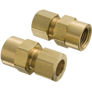 10 Lead-Free 1/4" OD x 1/8" Female NPT Connector Brass Compression Fittings 