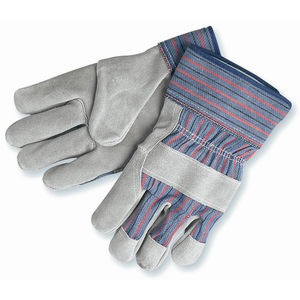 Double Palm Leather Work Gloves : Unlined Leather Palm Work Gloves :  Industrial Safety Gloves and Hand Protection