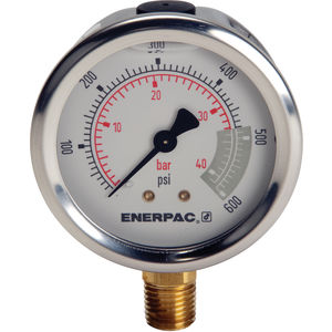 Chrome Plated Steel Case Details about   2" Pressure Gauge 600 PSI Lower Mnt 1/4" NPT