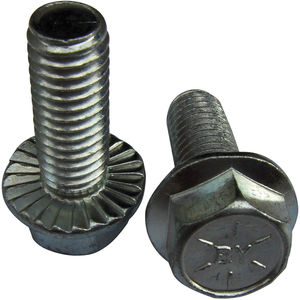 Qty 25 Stainless Steel Hex Cap Serrated Flange Bolt FT UNF #10-32 x 3/4" 
