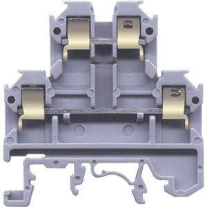 4mm 10A 2 Level - 1 Jumper Gray Terminal Block | Fastenal