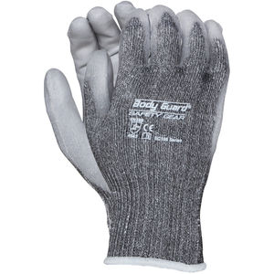 L Series Ec108 Gray Pu Coated Hppe Blend Knitwrist Palm Coated Cut Resistant Glove Fastenal