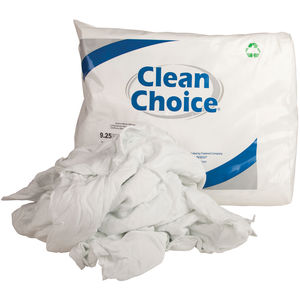 White Cotton Lint Free Rags, 25lb/Case