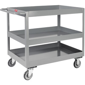 Ln 36 X24 3 Shelf 3 Lip Transport Service Cart W 4 8 X3 Casters Fastenal