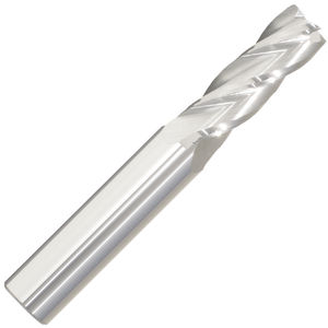 Fullerton Tool 38348 3/16 Diameter x 3/16 Shank x 5/8 LOC x 2 OAL 3 Flute Uncoated Solid Carbide Square End Mill 