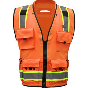 M HV260D Hi-Vis Orange/Lime Zipper Solid/Mesh Type R Class 2