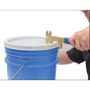 BUCKET PAL- 5 GALLON BUCKET WITH LID, PRINTED BLUE