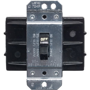 60A 2 Pole Standard Toggle - Back Wired AC Motor Controller/Disconnect