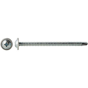 Pack of 100 Small Parts 0620KPM 1-1//4 Length #6-20 Thread Size #2 Drill Point Modified Truss Head 1-1//4 Length Pack of 100 Phillips Drive Zinc Plated Finish Steel Self-Drilling Screw