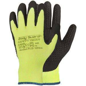 CR18NFT Hi-Vis Cut Resistant Nitrile Grip Glove, ANSI 2