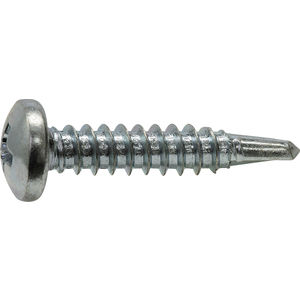 Pack of 10000 Steel Self-Drilling Screw #6-20 Thread Size Pan Head #2 Drill Point Zinc Plated Finish Square Drive 1/2 Length