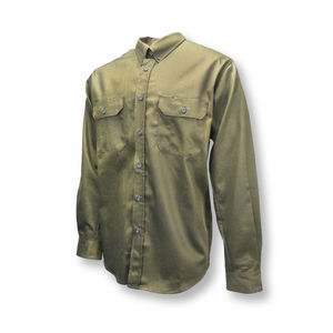 5XT Khaki Volcore™ Long Sleeve Cotton Button Down Flame