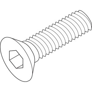 M5-0.8 x 10mm L 3mm Hex Drive Class 10.9 Black Oxide Alloy Steel
