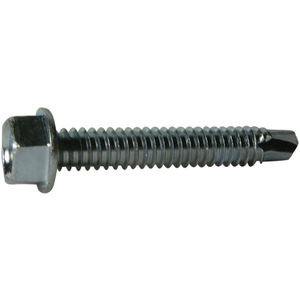 1/2 Length 1/2 Length Hex Drive Steel Self-Drilling Screw Pack of 100 Small Parts 0608KW Zinc Plated Finish Pack of 100 #6-20 Thread Size #2 Drill Point Hex Washer Head 