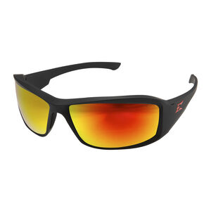 Black Full Frame Red Polycarbonate Lens Standard Anti-Scratch Polarized Safety Glasses