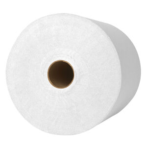 600 ft Roll Refill White 1-Ply Paper Non-Perforated Roll
