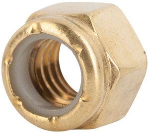 1 2 20 NE Brass Nylon Insert Lock Nut Fastenal