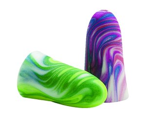 one size multi colored nrr 33 sparkplugs foam bullet uncorded disposable earplug pair - Colored Foam one size multi colored nrr 33 sparkplugs foam bullet uncorded disposable earplug pair - Colored Foam