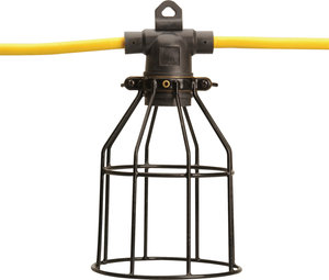 50 12/3 SJTW Cord-O-Light Job-Site 5 Lamp String Light With Plastic Cage Guard Fastenal